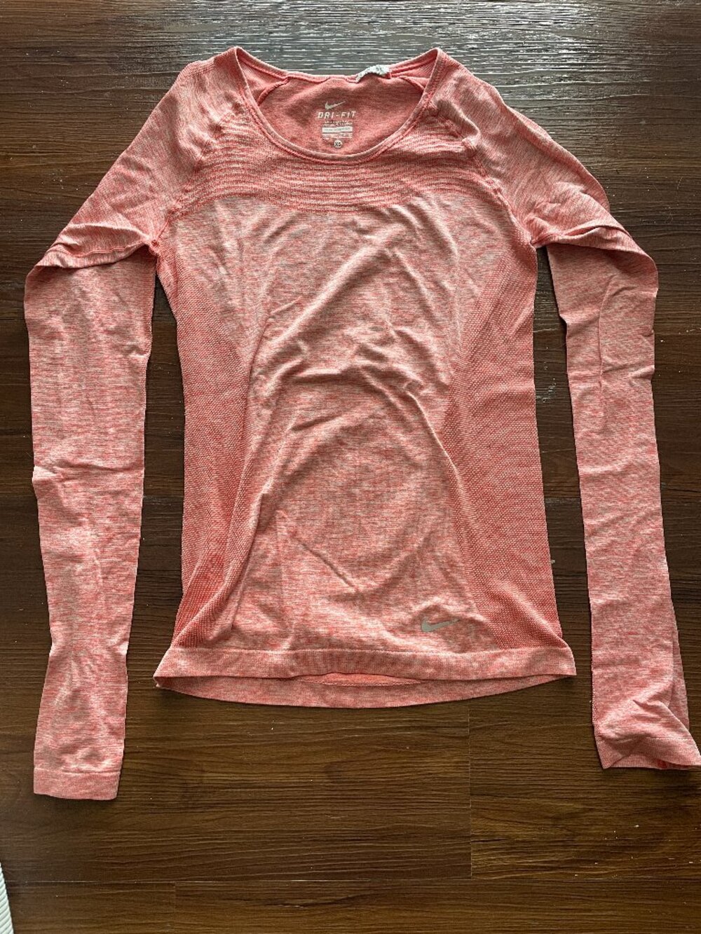 Coral Dri-Fit Fitted Nike Shirt